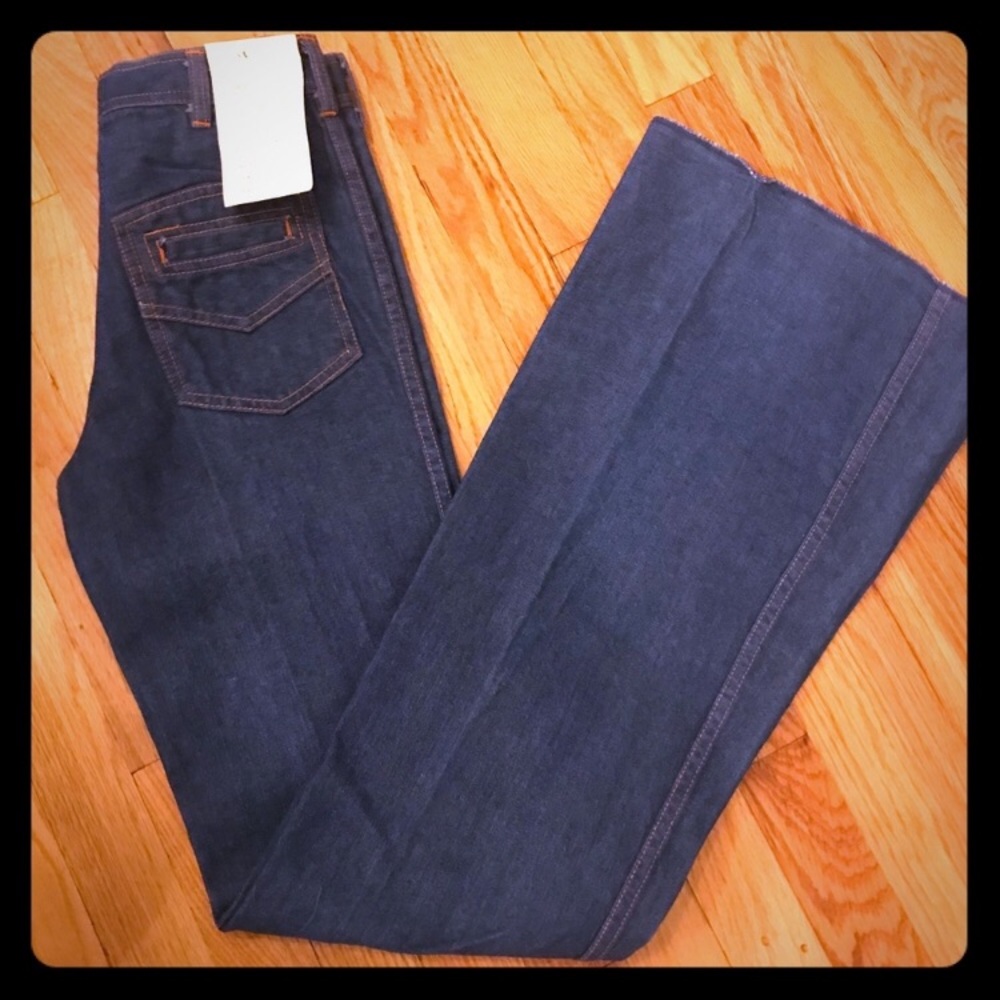Vintage 60’s 70’s high waisted bellbottomed jeans